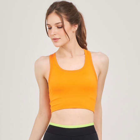 ครอปบราหลังเว้า D&P Sport DP-7715 ไซส์ S สีส้ม_2