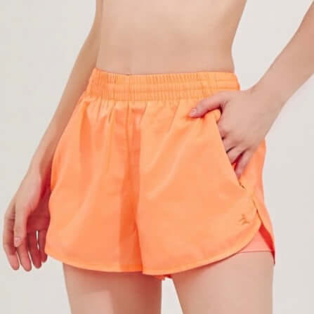 กางเกงขาสั้นมีซับใน D&P Sport DP-3267 ไซส์ S สีส้ม_2