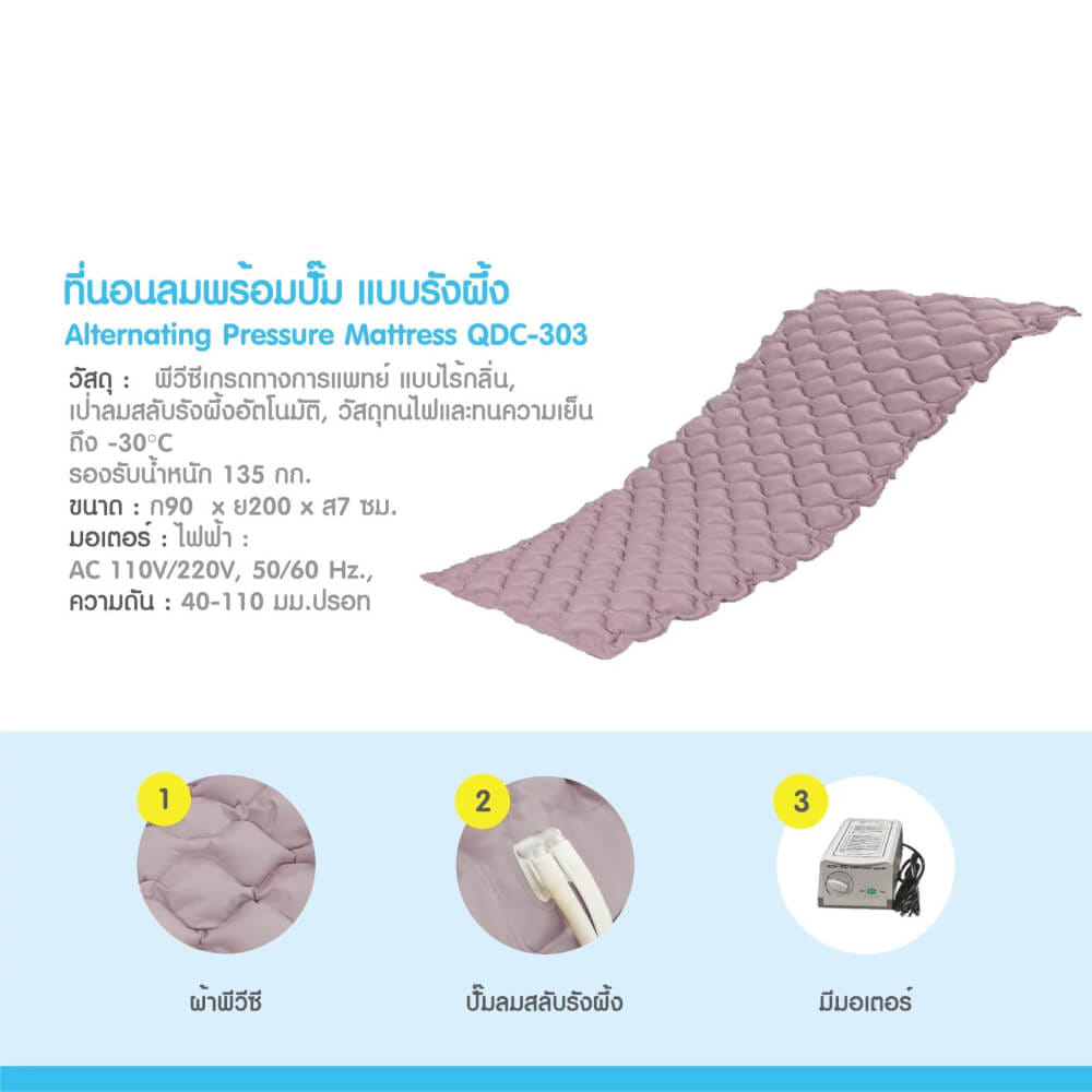 ที่นอนลม แบบรังผึ้ง MEDHUB TCB022 