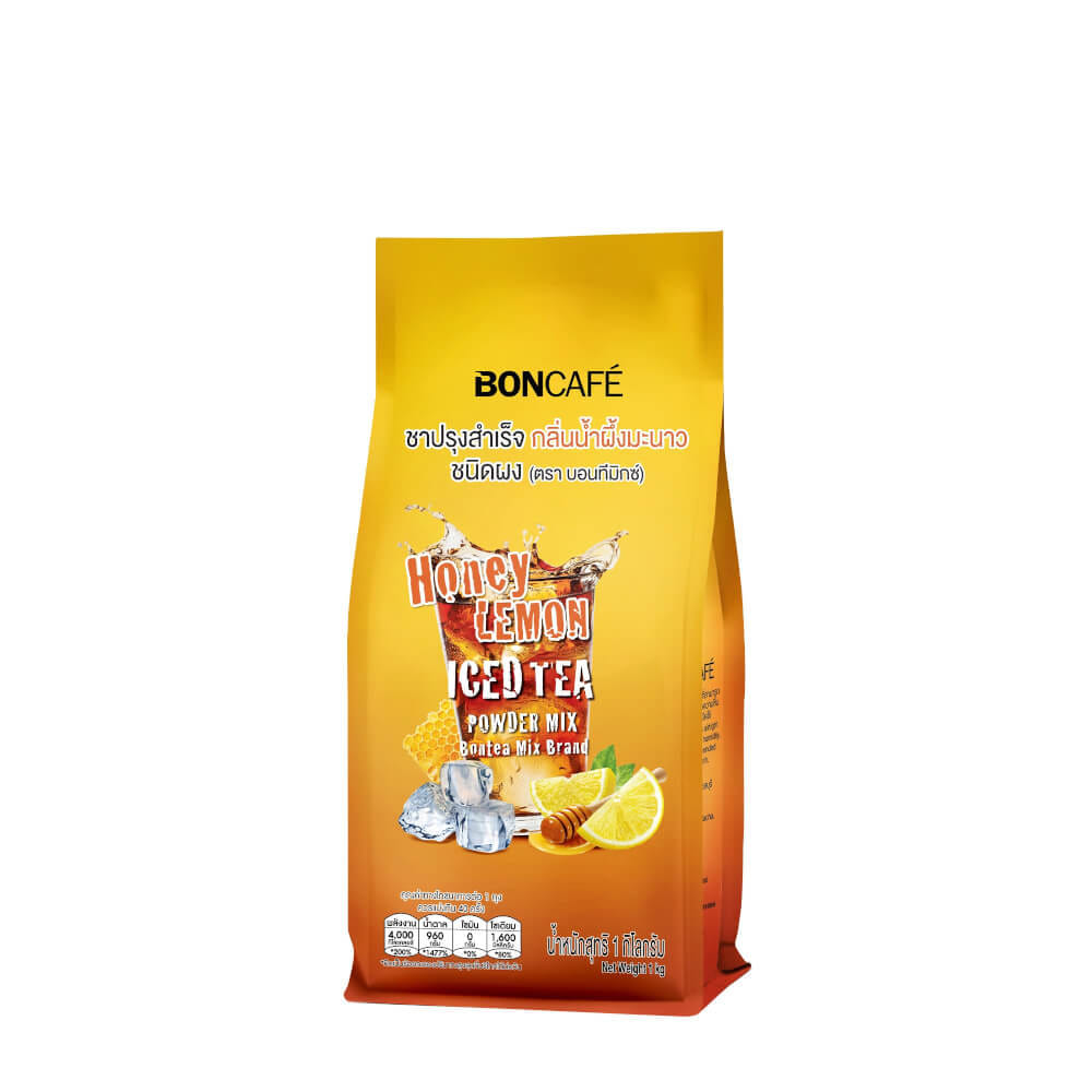 ชาผลไม้กลิ่นฮันนี่เลม่อน บอนกาแฟ Bon-Tea Mix 1 กิโลกรัม_0