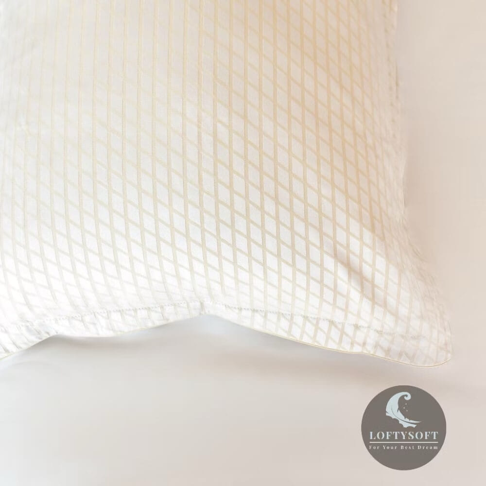 ชุดผ้าปูที่นอน 6 ฟุต 5 ชิ้น LOFTYSOFT Diamond Collection - Autumn Beige SET D