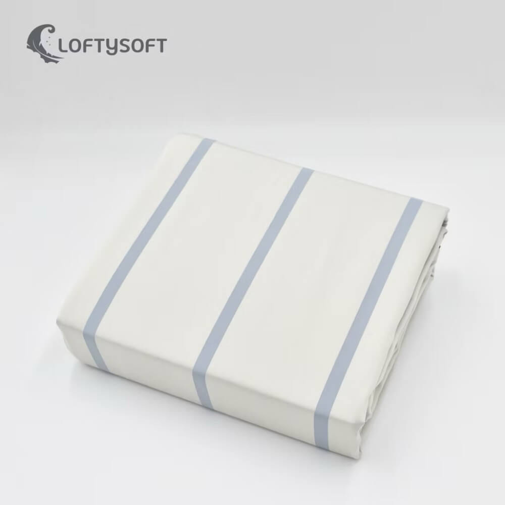 ชุดผ้าปูที่นอน 3.5 ฟุต 2 ชิ้น LOFTYSOFT Charisma Collection - Pearl Navy SET A