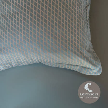 ชุดผ้าปูที่นอน 6 ฟุต 5 ชิ้น LOFTYSOFT Diamond Collection - Gauntlet Grey SET D_2