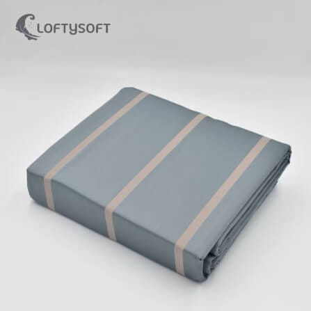 ชุดผ้าปูที่นอน 6 ฟุต 4 ชิ้น LOFTYSOFT Charisma Collection - Morning Grey SET C_9
