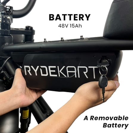 จักรยานไฟฟ้า RYDEKART รุ่น RYDE KART X - สีดำ_4