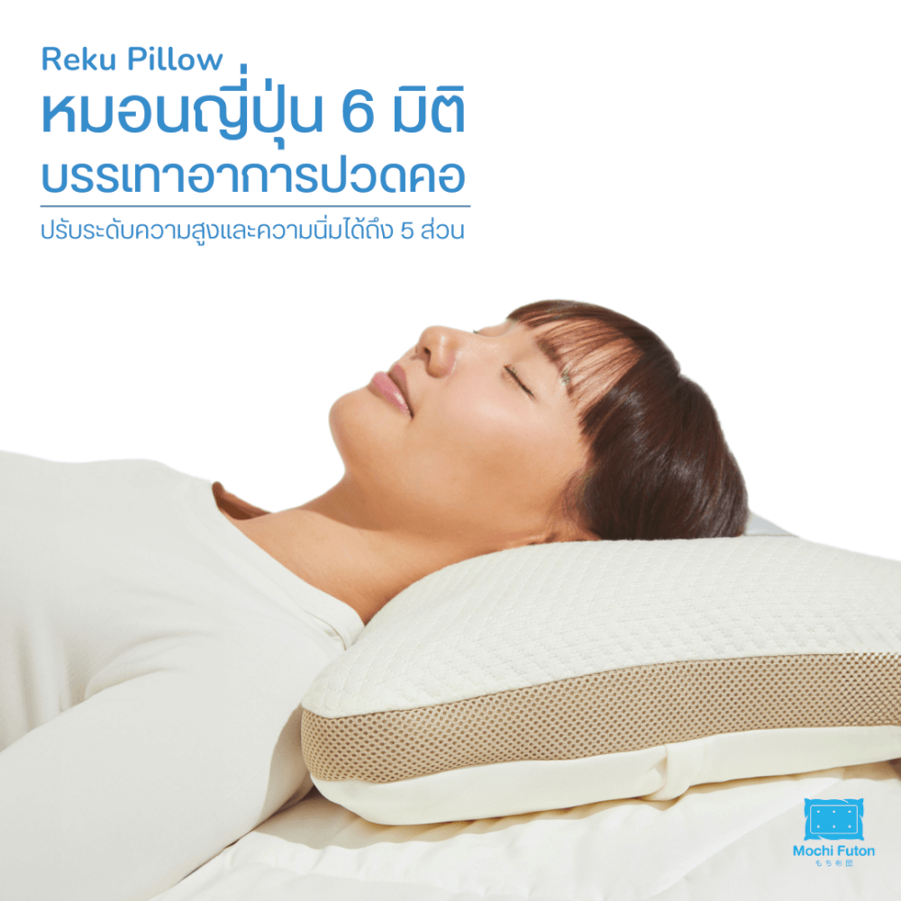 หมอนญี่ปุ่น 6 มิติ - Mochi Futon  