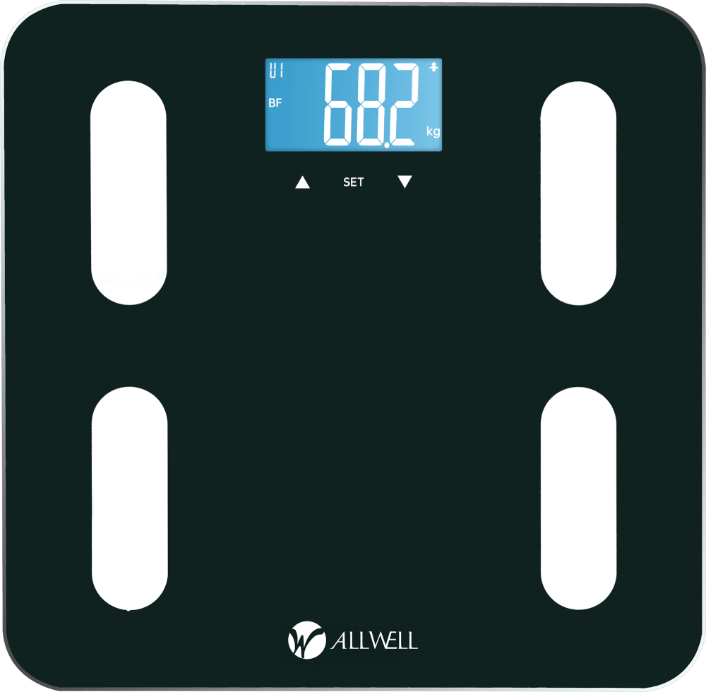 เครื่องชั่งน้ำหนัก วัดองค์ประกอบได้ 6 ค่า ALLWELL GBF-1719-A ดำ_0