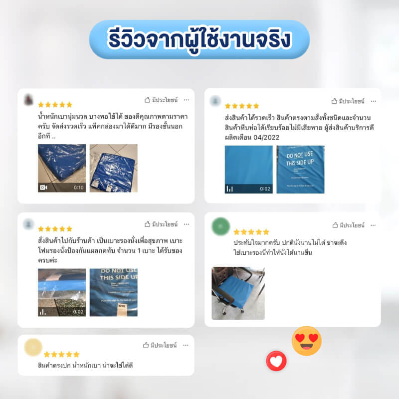 เบาะรองนั่งกันแผลกดทับ ALLWELL รุ่น DYNA-TEK PROFILE สีฟ้า_2