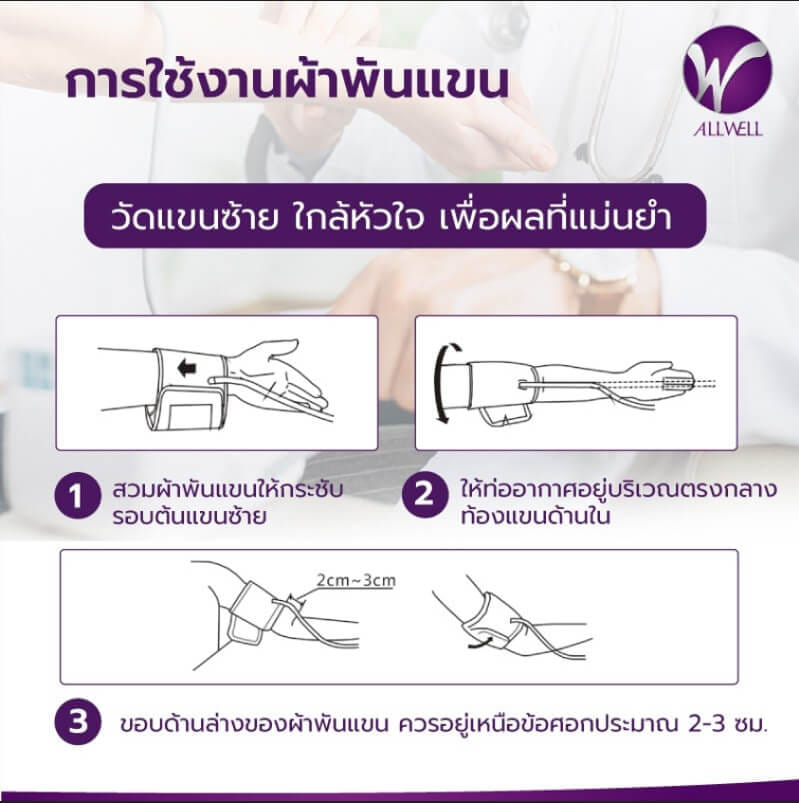 เครื่องวัดความดันโลหิต ALLWELL BSX593_5