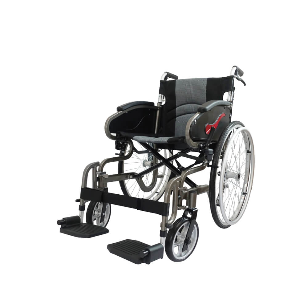 รถเข็นวีลแชร์  ELDERLIFE รุ่น HT-125BLD ล้อใหญ่ อลูมิเนียมอัลลอยด์ _1