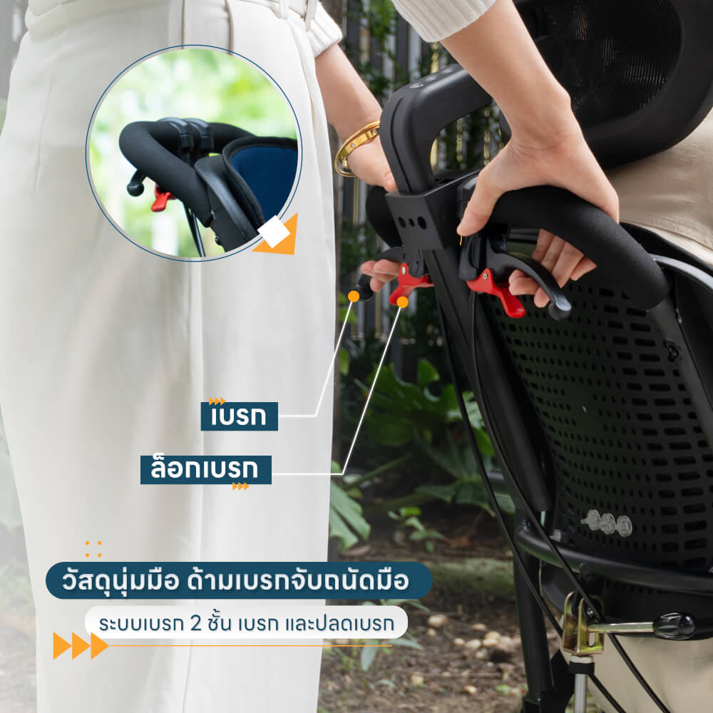 รถเข็นปรับเอนนอนพกพาได้ EAZYCARE รุ่น RECLINING PORTABLE WHEELCHAIR