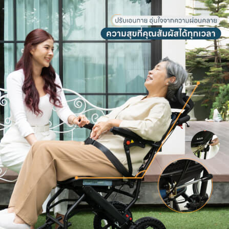 รถเข็นปรับเอนนอนพกพาได้ EAZYCARE รุ่น RECLINING PORTABLE WHEELCHAIR_1