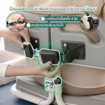 รถเข็นเคลื่อนย้าย EAZYCARE Flexi Yellow_8