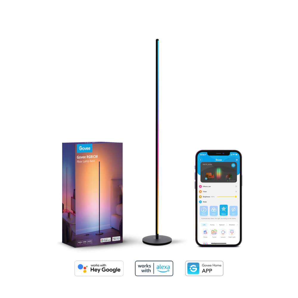 ไฟตั้งพื้น GOVEE RGBICW SMART CORNER FLOOR LAMP 24 วัตต์ 16 ล้านสี_0