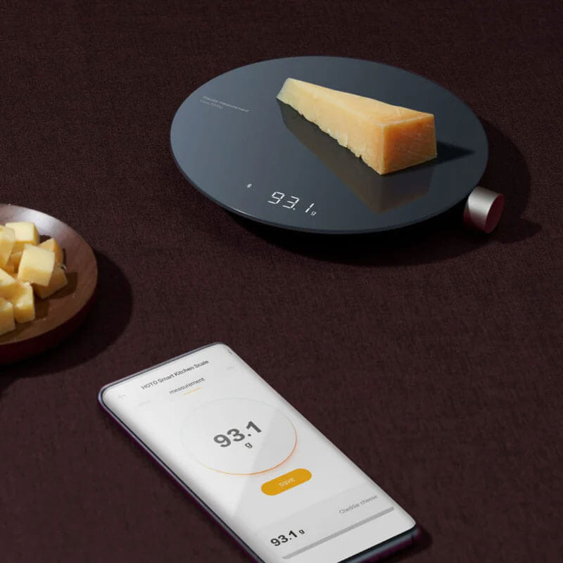 เครื่องชั่งน้ำหนักอาหาร HOTO Smart Kitchen Scale สีดำ