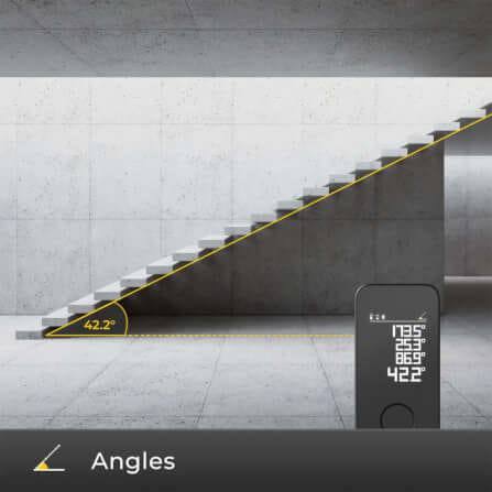 เครื่องวัดระยะ เลเซอร์วัดระยะทางและขนาด HOTO Smart Laser Measure Pro Black_5