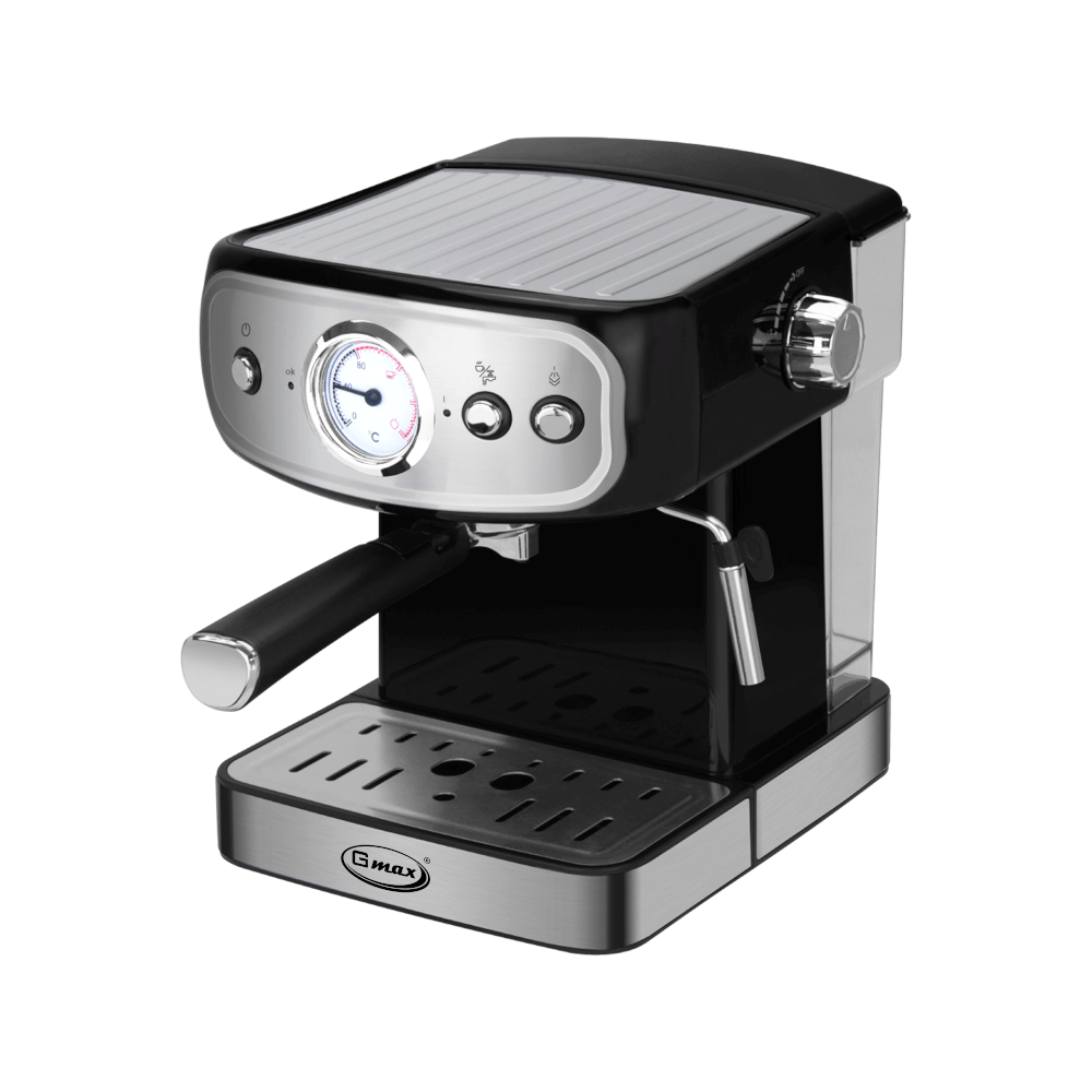 เครื่องชงกาแฟแรงดัน GMAX CM025 ดำ/เงิน