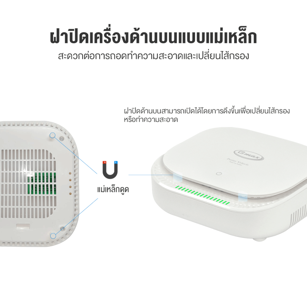 เครื่องฟอกอากาศในรถยนต์ GMAX AP-003B ดำ_6