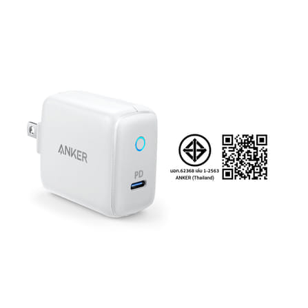 หัวชาร์จเร็ว 18W USB-C Anker PowerPort PD 1 สีเทา - AK127 _7
