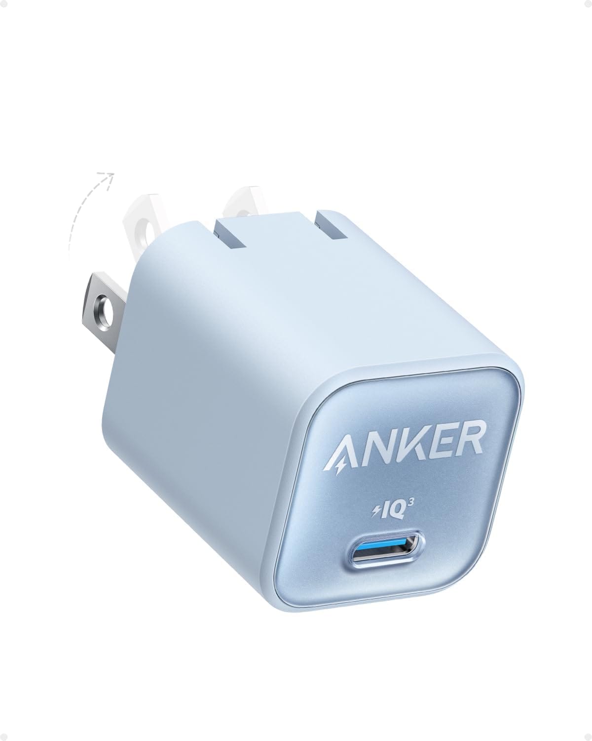 หัวชาร์จเร็ว 30W USB-C Anker 511 (Nano3) รองรับ 25W PPS สีฟ้า - AK348_0