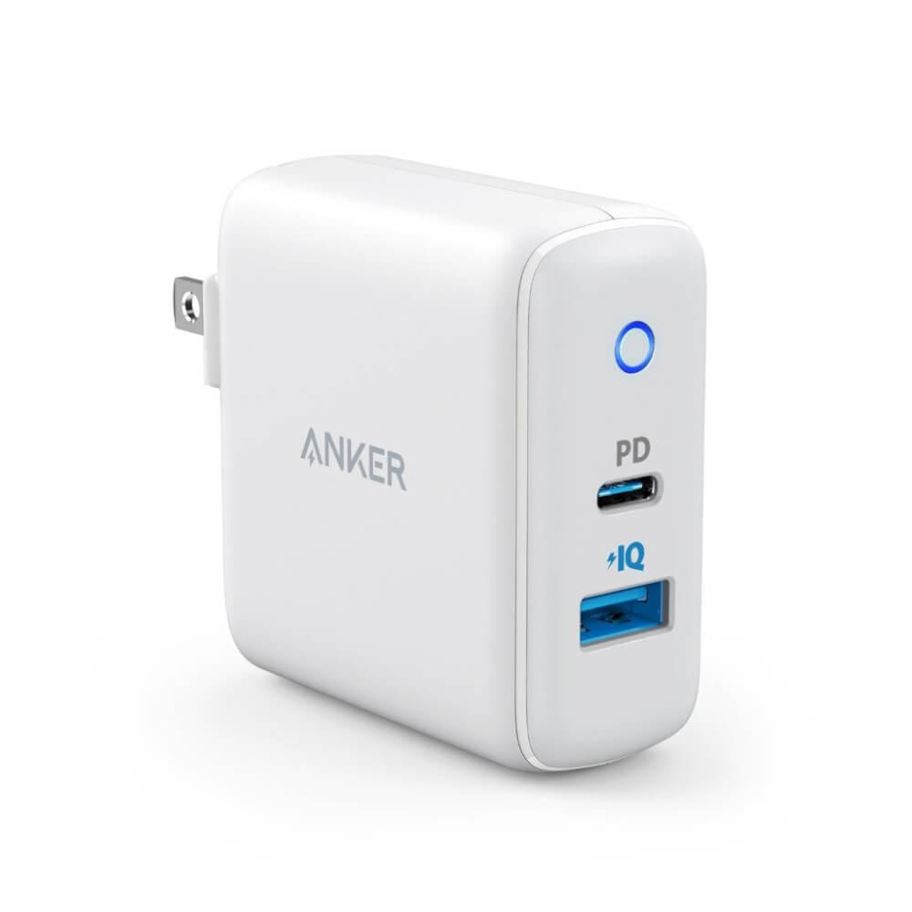 หัวชาร์จ 2 พอร์ต Anker PowerPort PD+2 (20W USB-C + 15W USB-A) - AK283_0