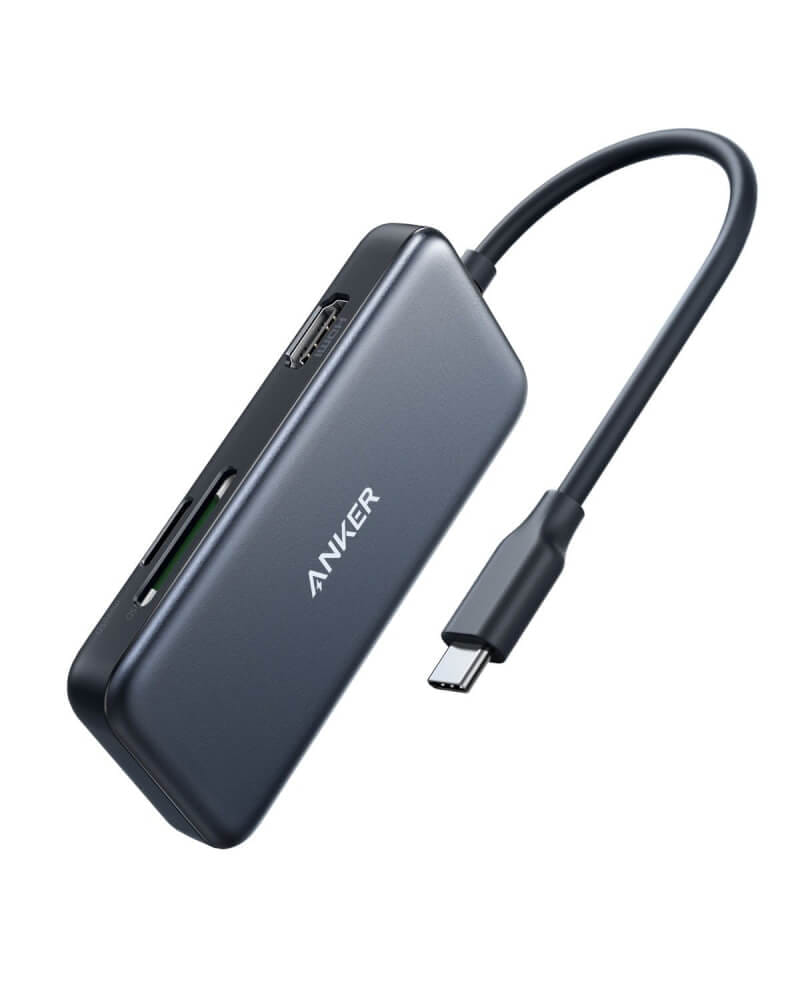 อุปกรณ์เชื่อมต่อ ยูเอสบี-ซี  มีเดีย ฮับ ANKER AK404 (5-IN-1) 4K USB-C TO HDMI - สีดำ_0