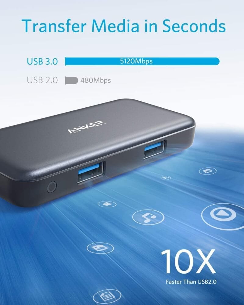 อุปกรณ์เชื่อมต่อ ยูเอสบี-ซี  มีเดีย ฮับ ANKER AK404 (5-IN-1) 4K USB-C TO HDMI - สีดำ_1