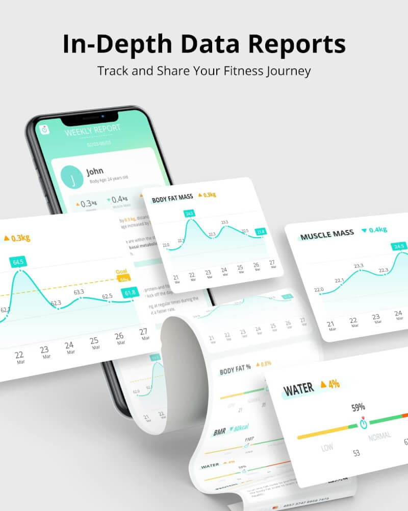เครื่องชั่งน้ำหนักวัดไขมัน อัตราการเต้นหัวใจ Eufy Smart Scale P2 Pro วัดค่าสุขภาพ 16 รายการ - AK339