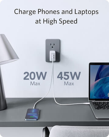 หัวชาร์จเร็ว 65W Anker 726 (Nano II) 2 ช่อง USB-C - AK322_2