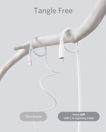 สายชาร์จเร็ว iPhone USB-C to Lightning (Anker 642 III Flow) ยาว 90cm สีขาว - AK364_2