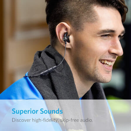  หูฟังบลูทูธคล้องคอแบบสาย Anker SoundBuds Slim - AK46 สีดำ_2