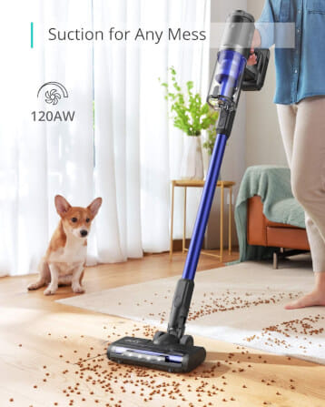เครื่องดูดฝุ่นไร้สายแบบด้ามจับ Eufy HomeVac S11 Go 120AW แบตเตอรี่ในตัว พร้อมชุดหัวแปรงครบ - AK254_3