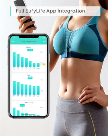 เครื่องชั่งน้ำหนักวัดไขมัน Eufy Smart Scale C1 วัดค่าสุขภาพ 12รายการ - AK173_4