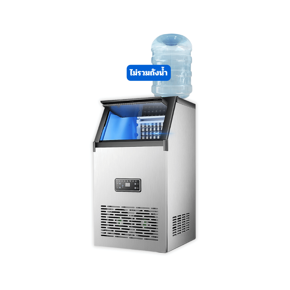 เครื่องทำน้ำแข็งสี่เหลี่ยม แบบใส SEBO FROZEN CUBE TANK สามารถเติมน้ำผ่านแท็งก์น้ำได้