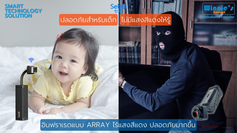 กล้องวงจรปิดไร้สาย SebO CHIBI SPY FLIP