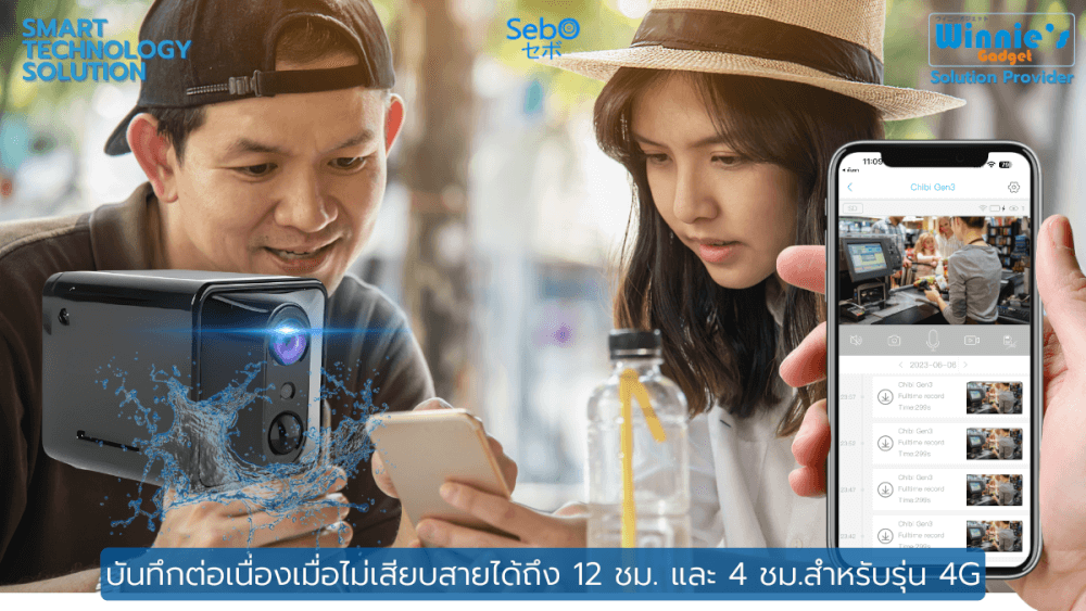 กล้องวงจรปิด SEBO CHIBI PROMAX WIFI กล้องจิ๋ว พกพาข้างนอกได้_5