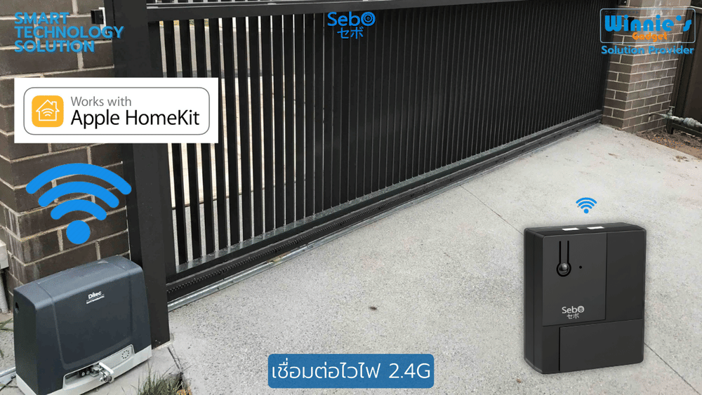 สมาร์ทรีโมทเกทคอนโทรล SebO HomeKit Gate Opener