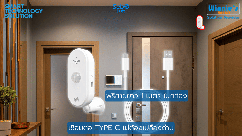 สมาร์ทกันขโมยตรวจคนผ่าน SebO IZANAGI ALARM