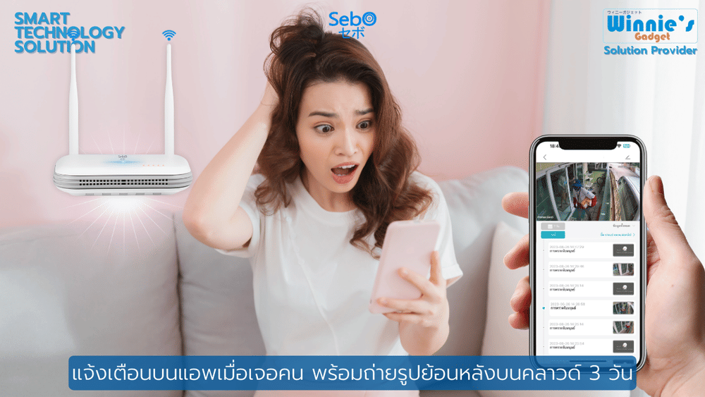 กล่องสมาร์ทบันทึกไวไฟสำหรับกล้อง SebO MyBox
