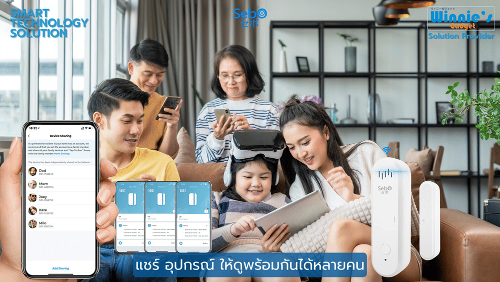 สัญญาณเตือนเปิดปิดประตู Sebo BISHAMON ALARM