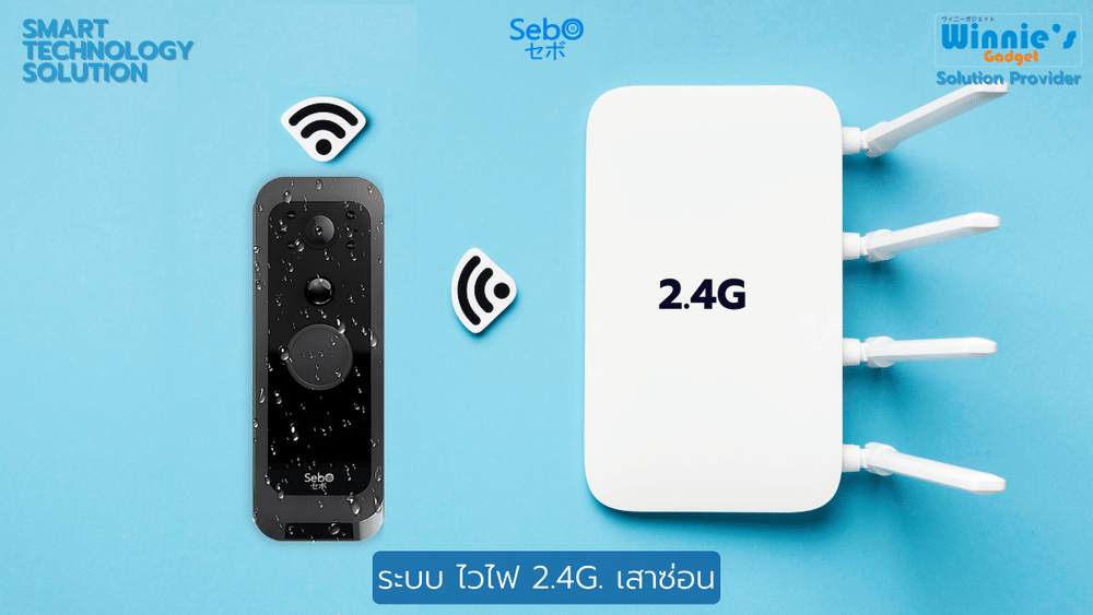 สมาร์ทกริ่งไร้สาย SEBO รุ่น BERU GEN3 (พร้อมหน้าจอภายใน 5 นิ้ว)
