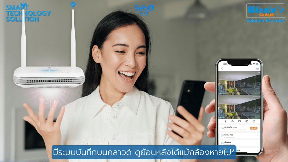 กล่องสมาร์ทบันทึกไวไฟสำหรับกล้อง SebO MyBox