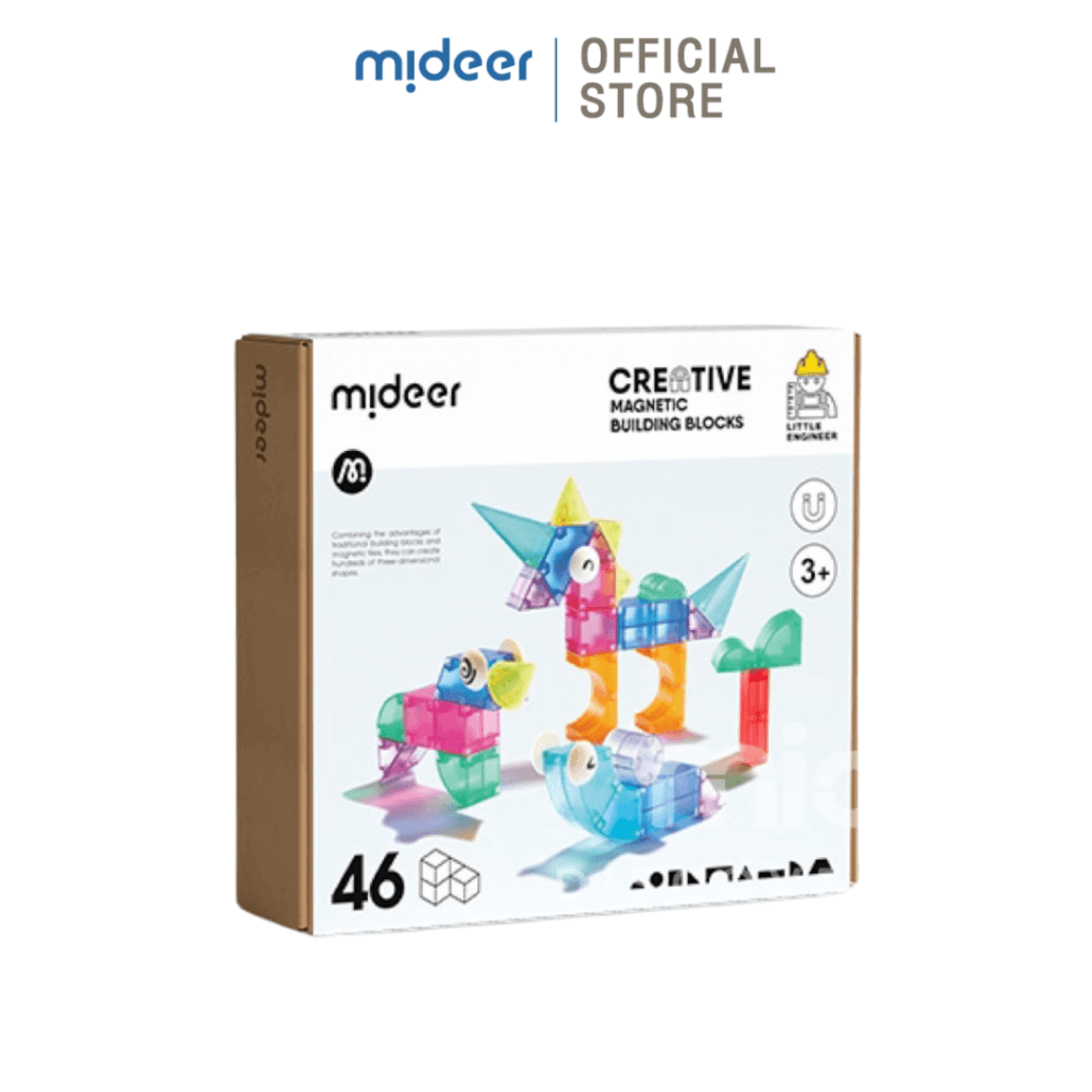 แม่เหล็กตัวต่อสีรุ้ง MIDEER MD1407 46PCS_0