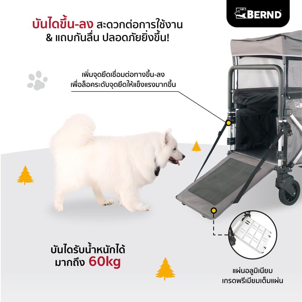 รถเข็นสัตว์เลี้ยง BERND BLOOM PET MAX สีดำ_3