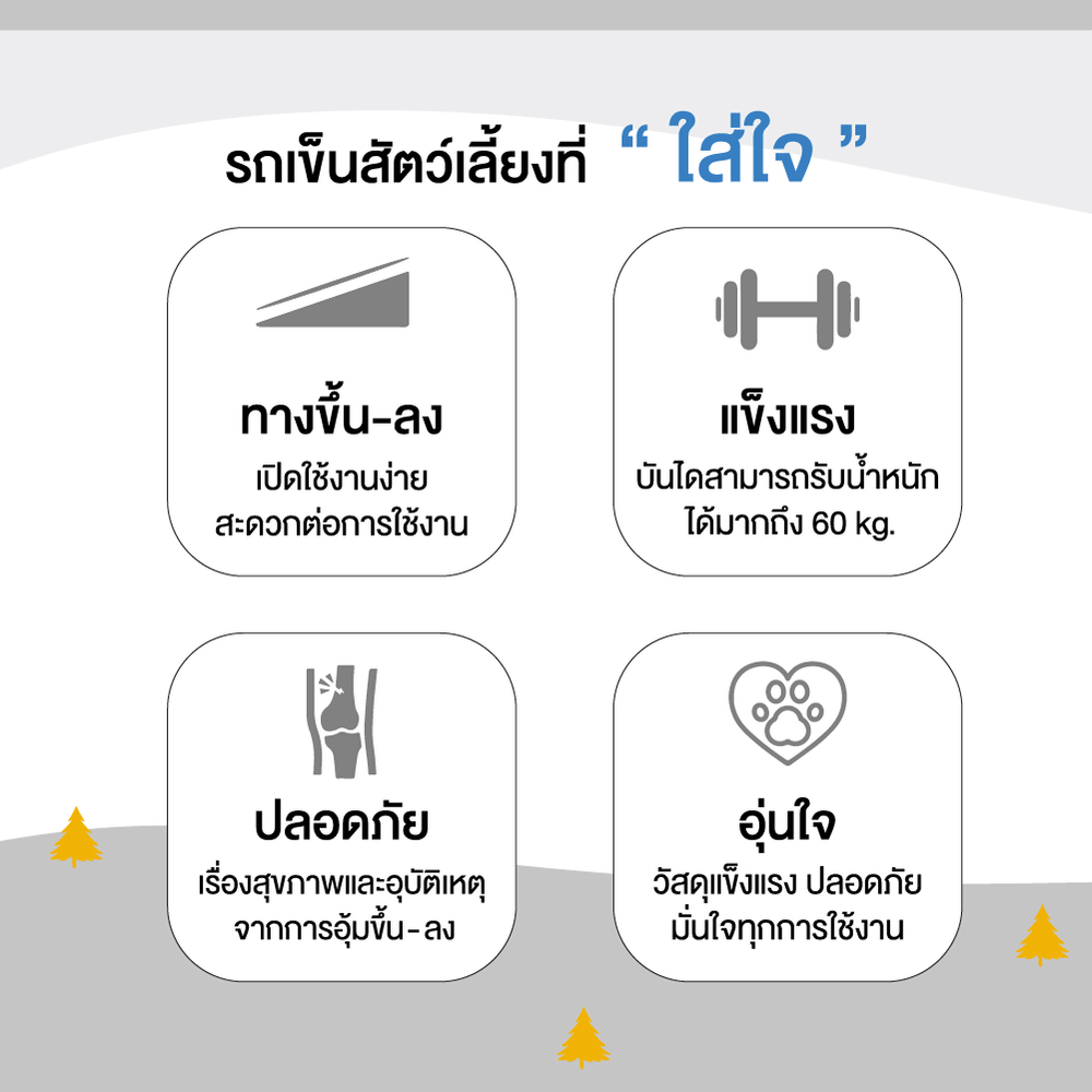 รถเข็นสัตว์เลี้ยง BERND BLOOM PET MINI MK.2 - สีดำ