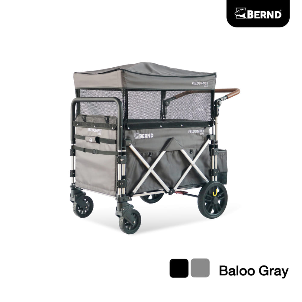 รถเข็นสัตว์เลี้ยง BERND BLOOM PET MAX สีเทา