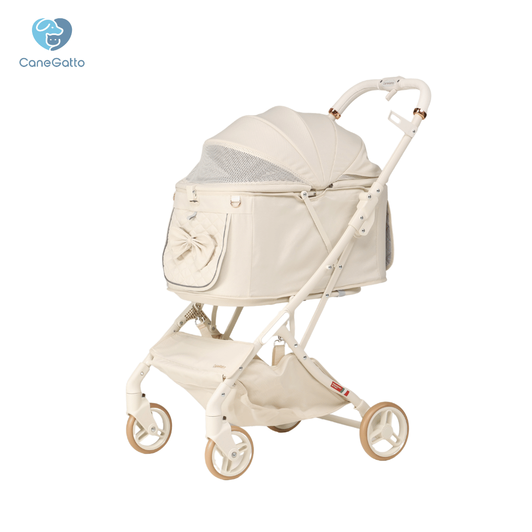 รถเข็นสัตว์เลี้ยง พับอัตโนมัติ CANEGATTO รุ่น CARA - SNOWFLEX_0