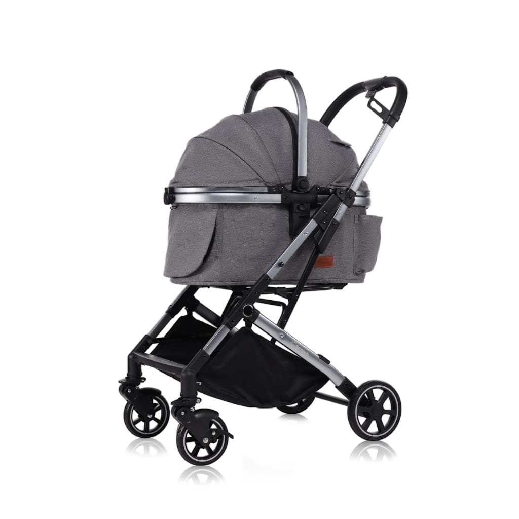 รถเข็นและคาร์ซีทสำหรับสัตว์เลี้ยง BERND รุุ่น AVA PET (ISOFIX) - PLATINUM GRAY_0