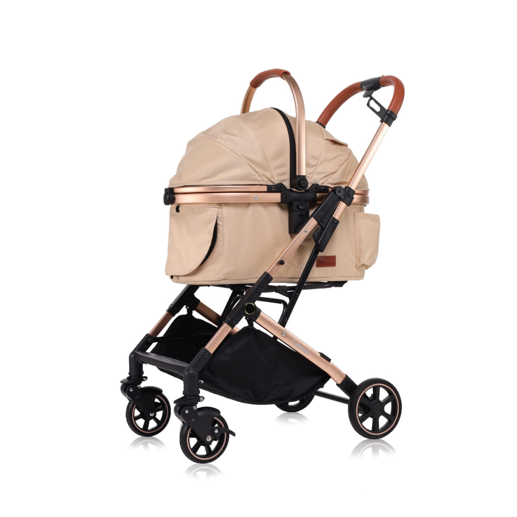 รถเข็นและคาร์ซีทสำหรับสัตว์เลี้ยง BERND รุ่น AVA PET (ISOFIX) - GLODEN BEIGE_0