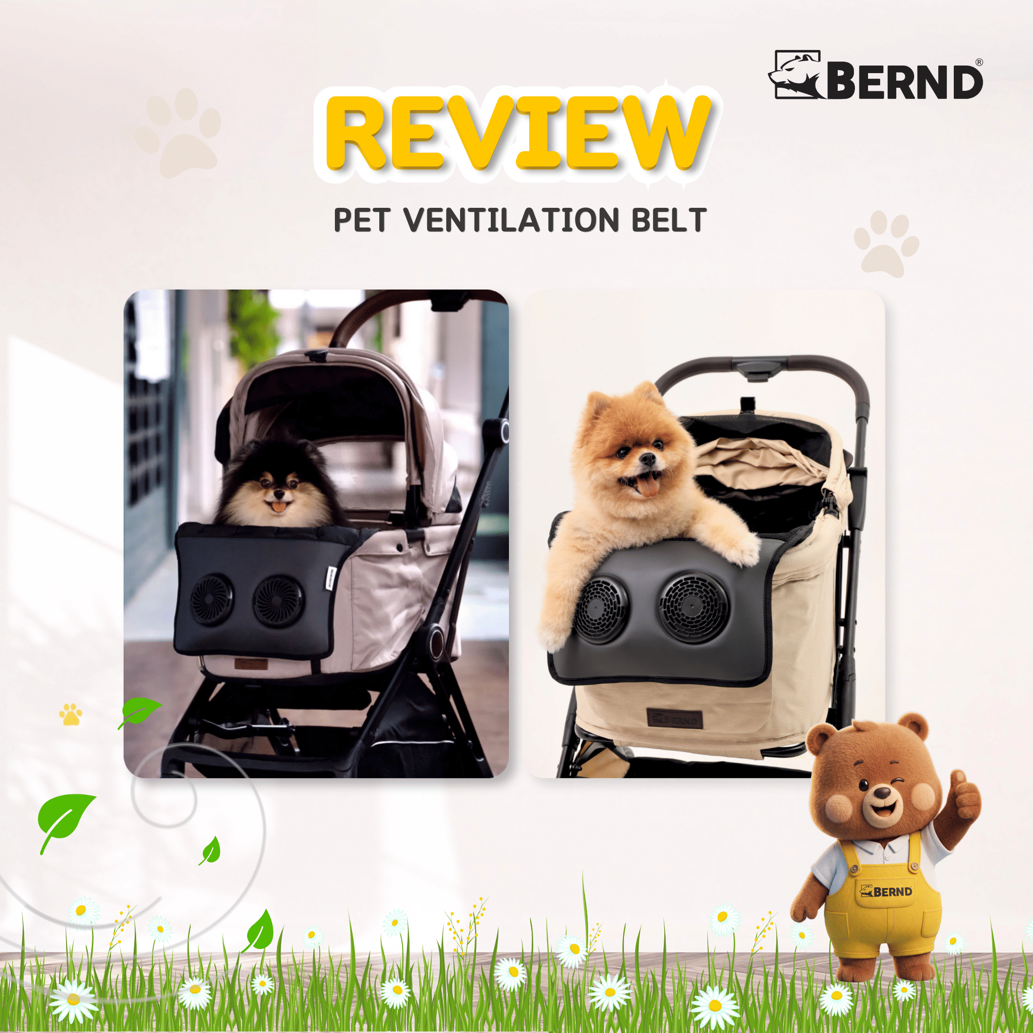 พัดลมสำหรับสัตว์เลี้ยง BERND VENTILATION MAT 31 X 52 CM_4